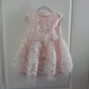 Pink and white Baby Girl Dress